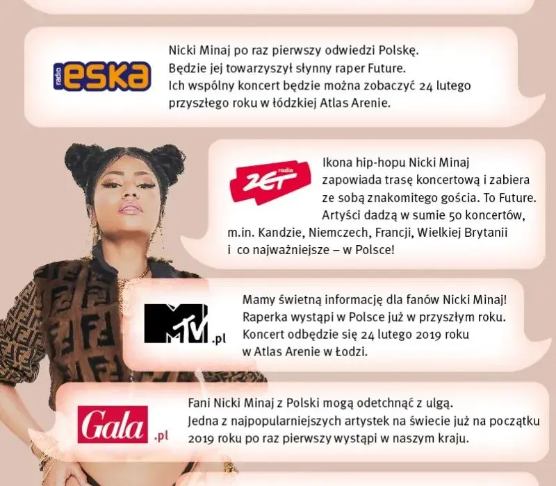 Ile kosztuje bilet na koncert Nicki Minaj? Ceny, które zaskakują