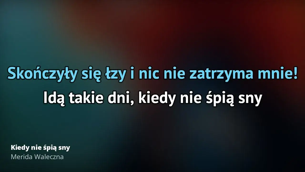 Zdjęcie Podkład muzyczny do Kiedy nie śpią sny - gdzie go znaleźć i jak wykorzystać w karaoke